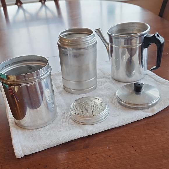 Source Unknown Other - Vintage Aluminum Espresso Drip Coffee Pot